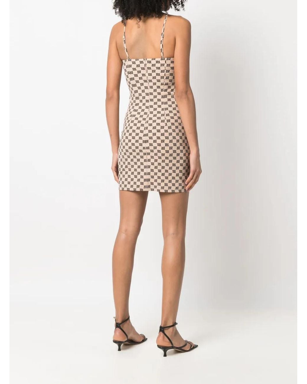 M I S B H V Multicolor Monogram-Print Minidress