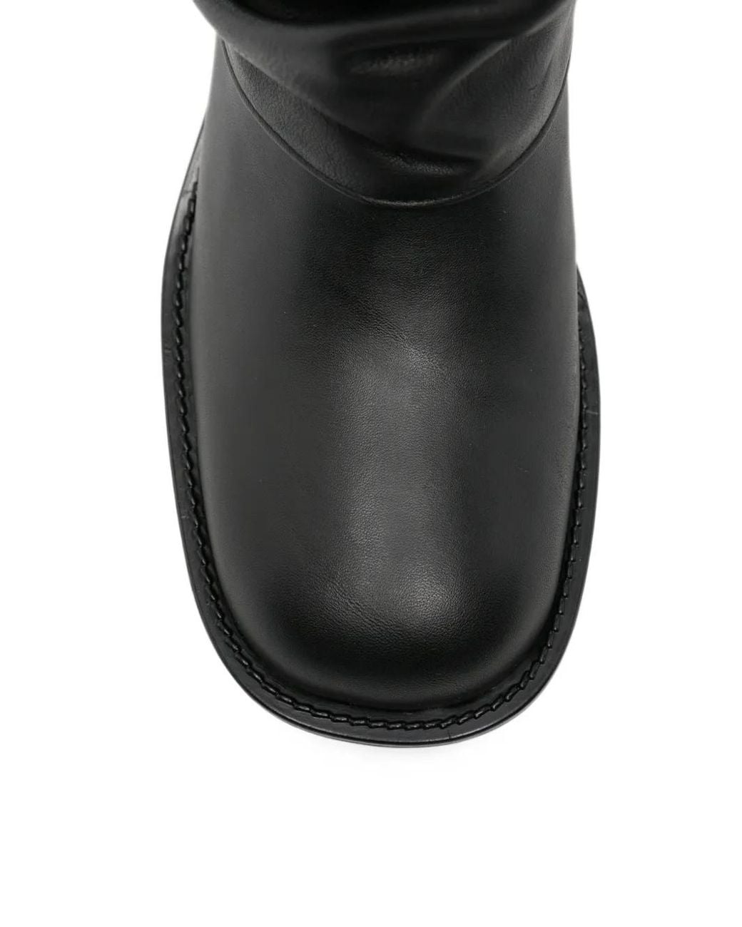 GISEL B Black Royal Slouchy Leather Boots