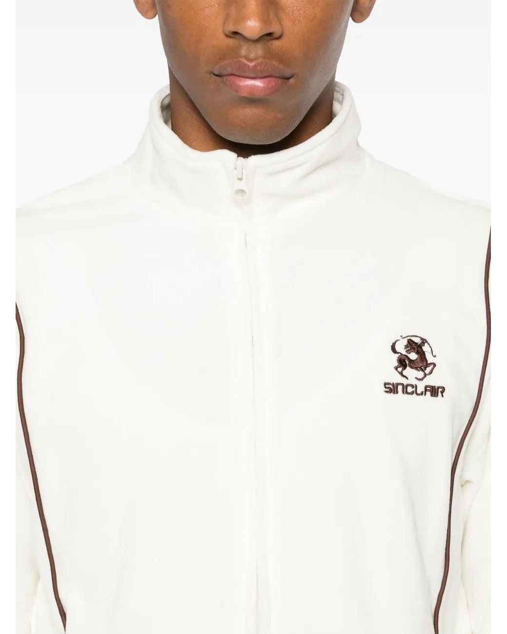 Sinclair Jersey Sweater in het White voor heren