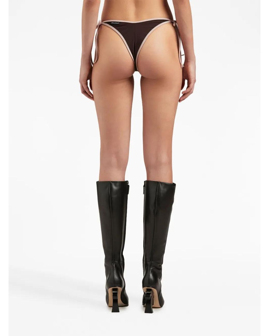 Palm Angels Brown V-line Bikini Bottom