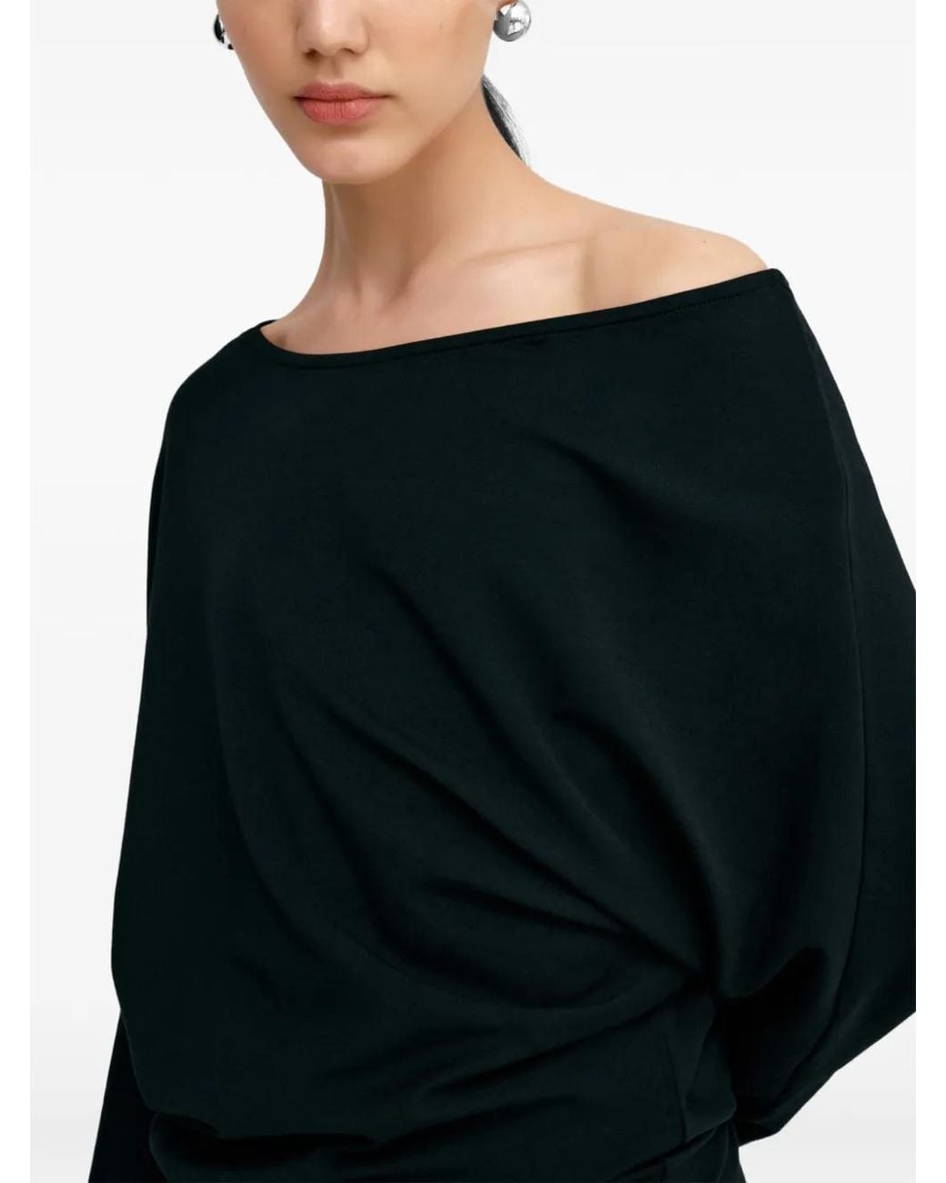 MARCELLA Black Beekman Sweatshirt Mini Dress