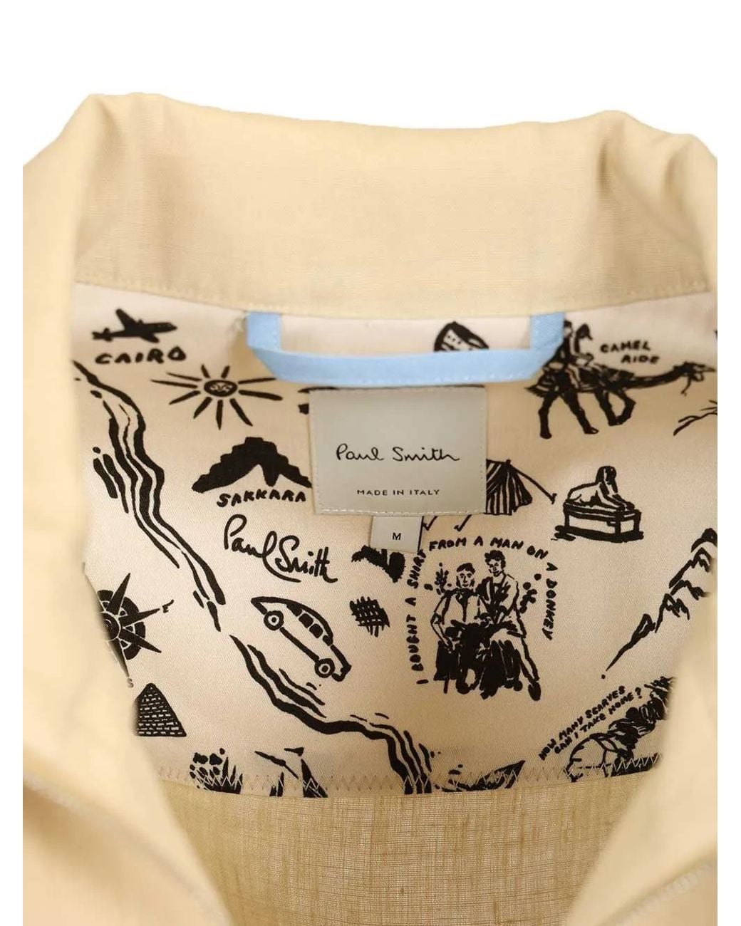 Paul Smith Natural Drawstring-Hem Zip-Up Jacket for men