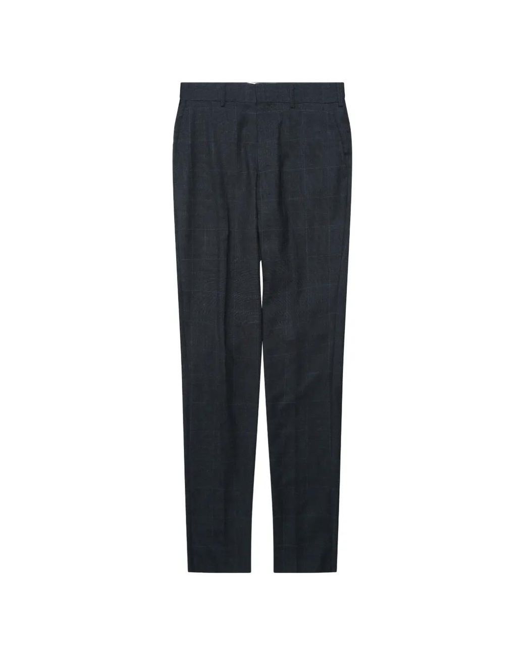 Comme des Garçons Blue Check-Pattern Tailored Trousers for men
