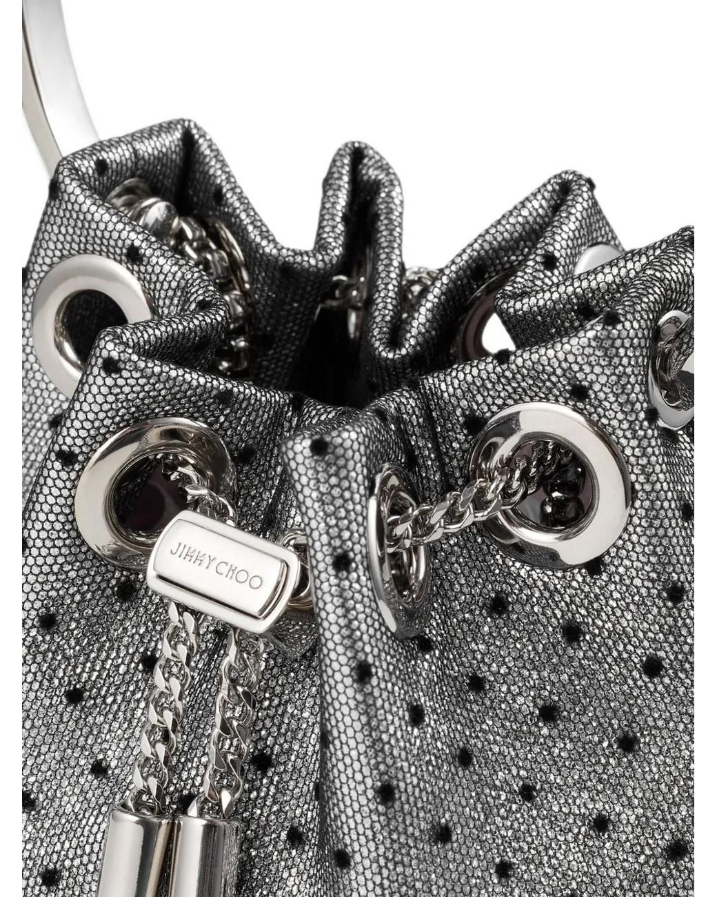 Jimmy Choo Gray Micro Bon Bon Mini Bag