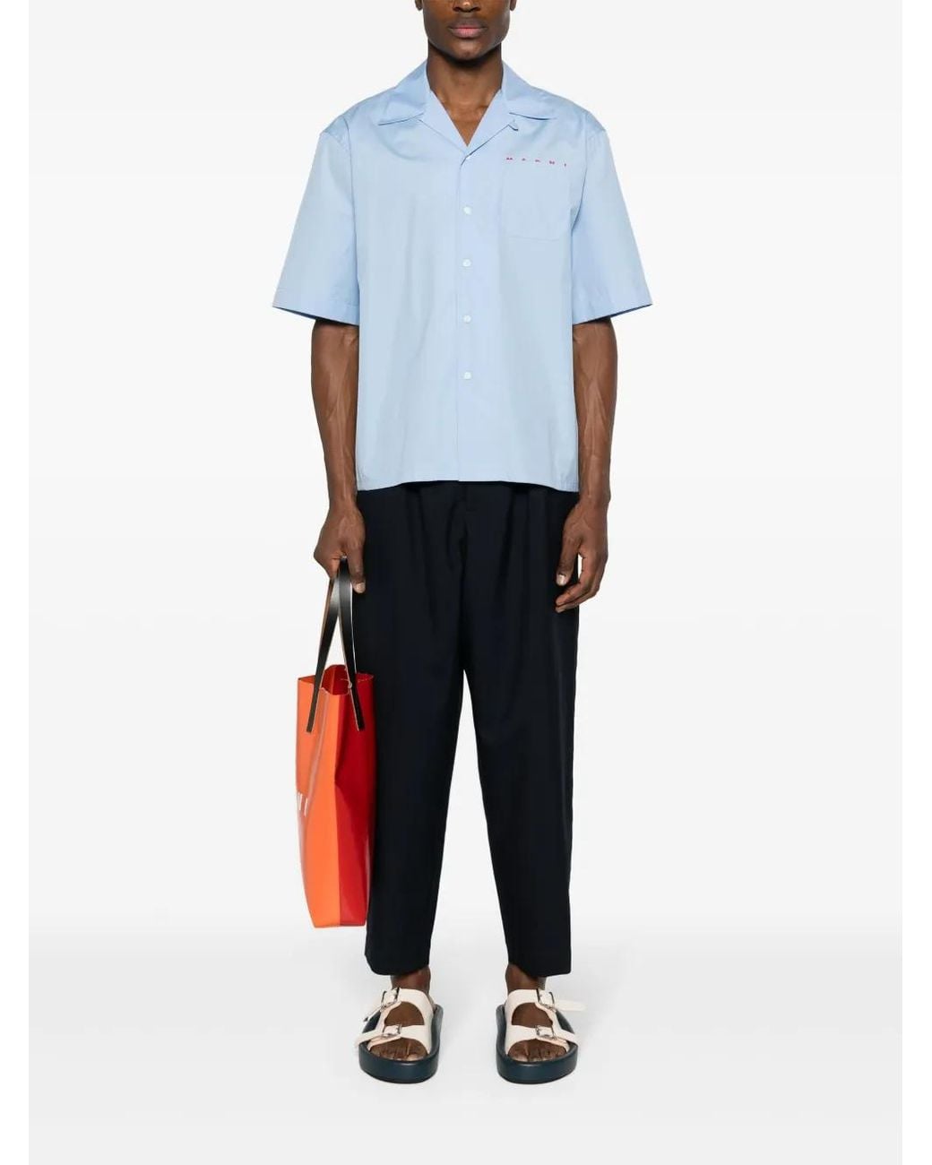 Marni Blue Trousers for men