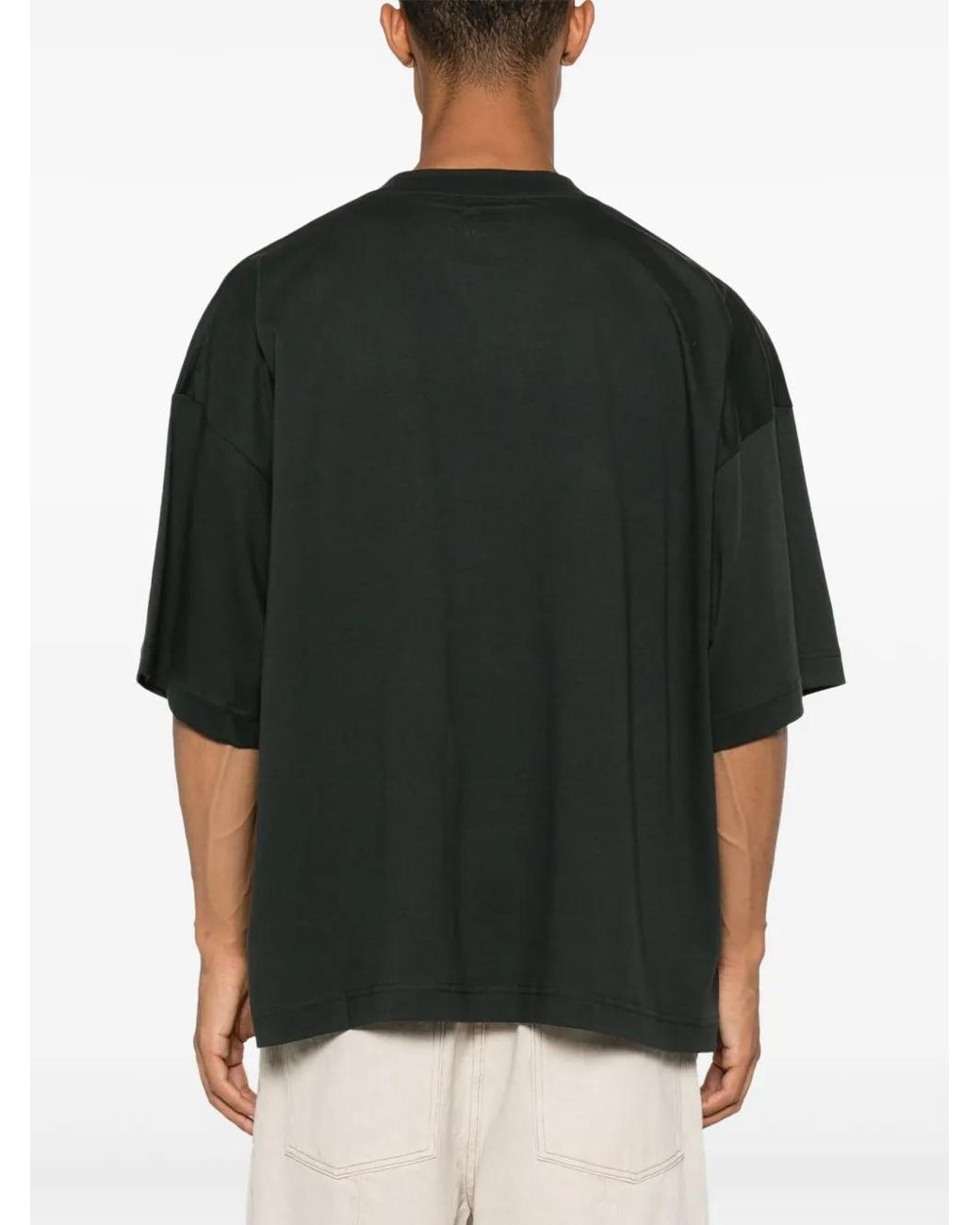 Studio Nicholson Black Logo-Print T-Shirt for men