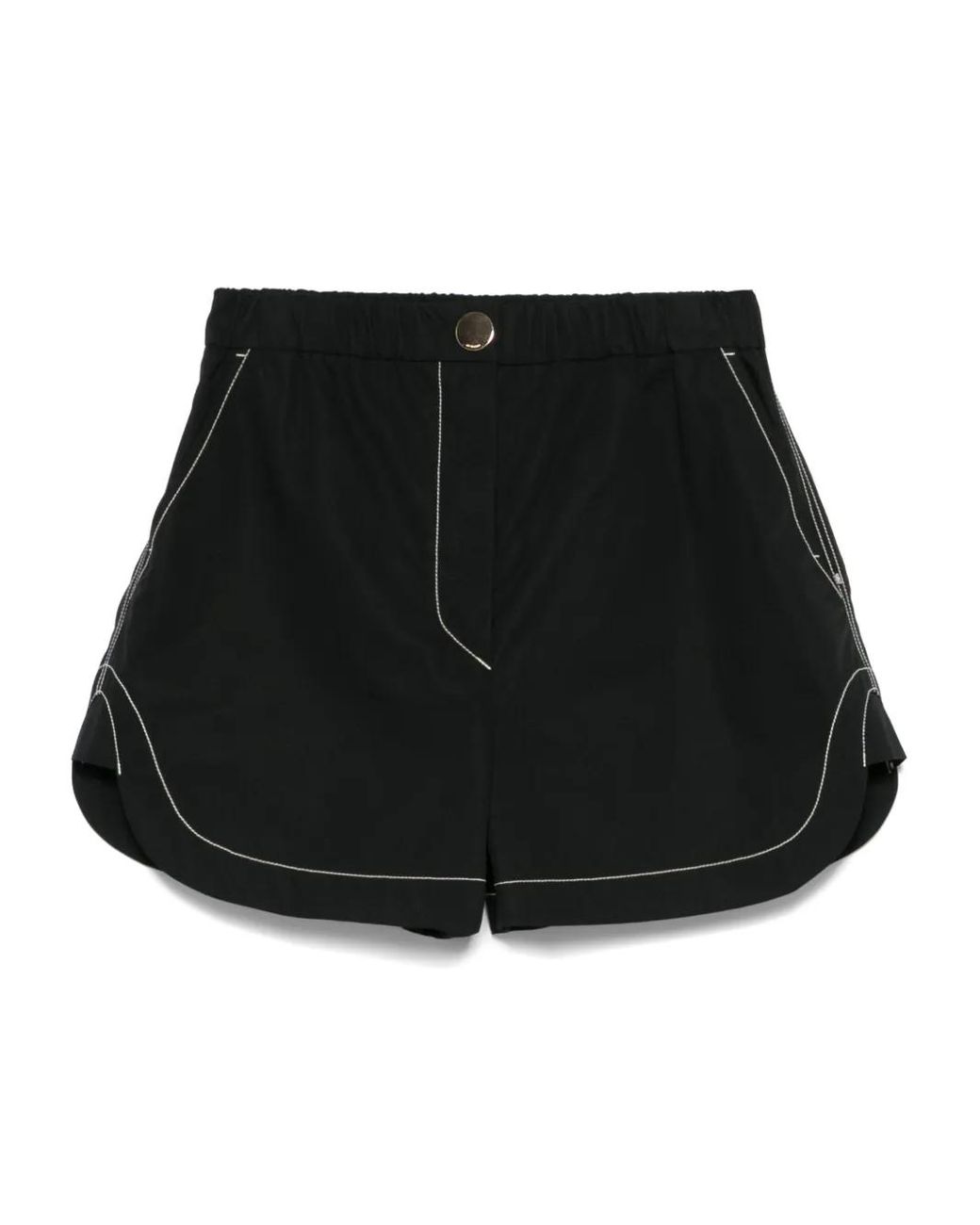 【SPORTMAX】LACRIMA ポプリン ショートパンツ Sportmax Lacrima ショートパンツ ブラック | Lyst
