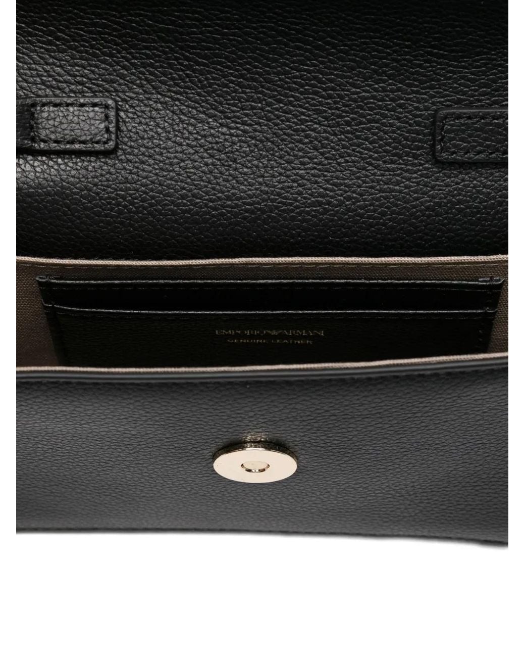 Emporio Armani Black Leather Mini Bag