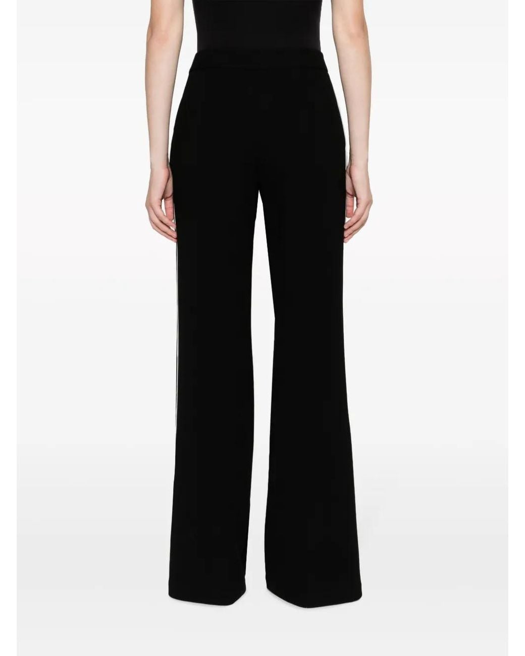 Tory Burch Black Striped Flared Trousers