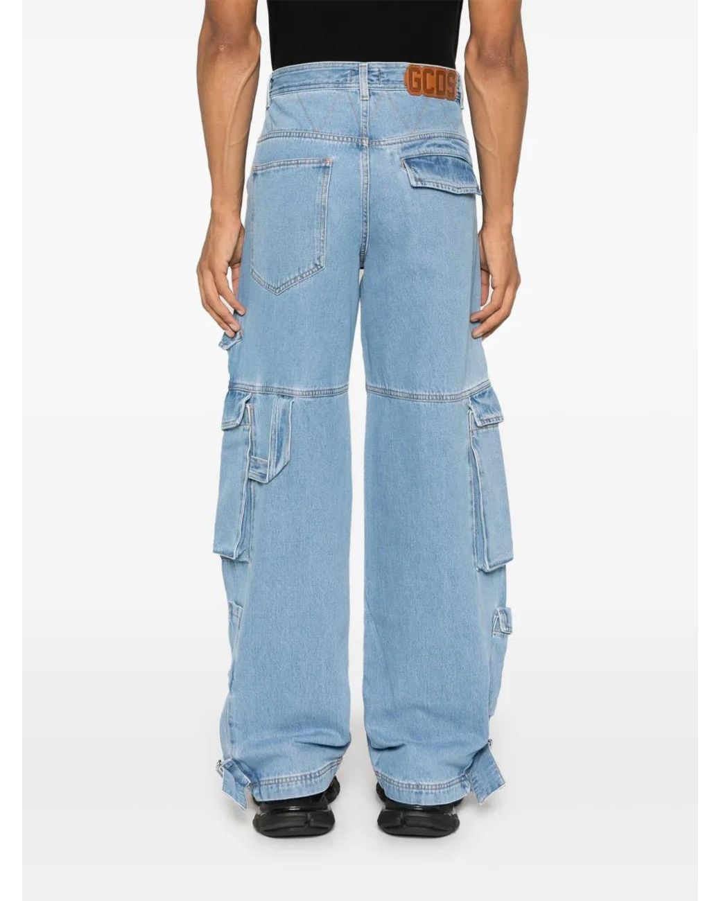 Gcds Blue Ultracargo Jeans for men
