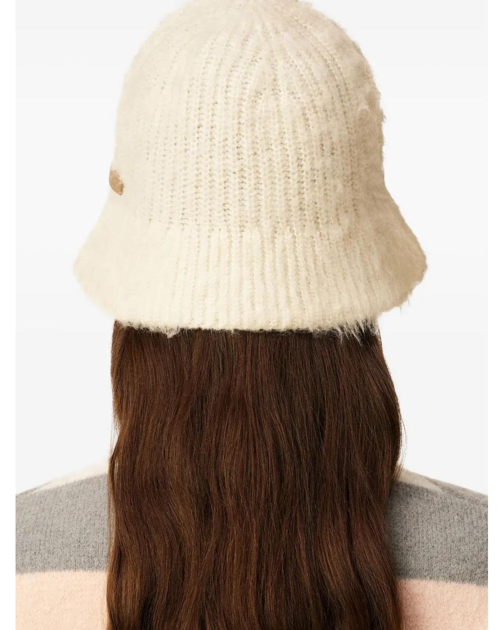 AMI Natural Ami Mohair Bucket Hat