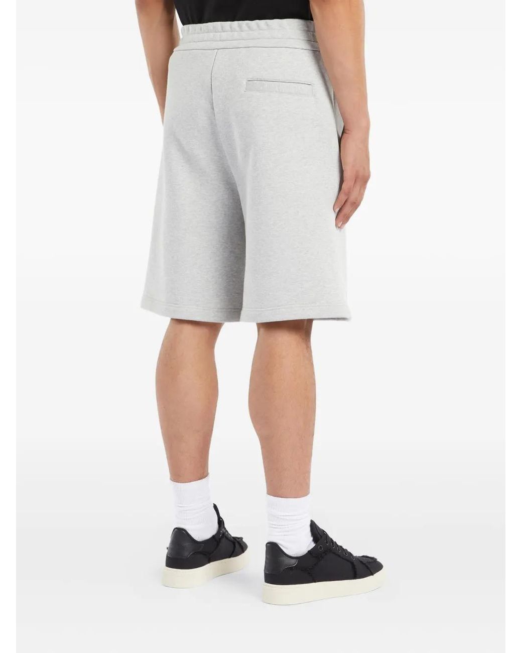 Giuseppe Zanotti Gray Lr-43 Cotton Track Shorts for men
