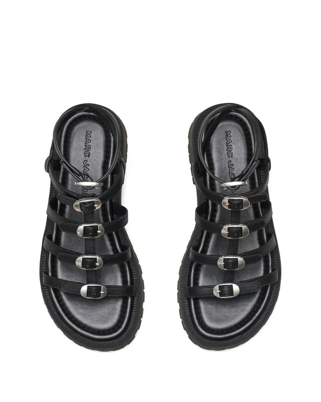 Marc Jacobs Black Flat Sandals