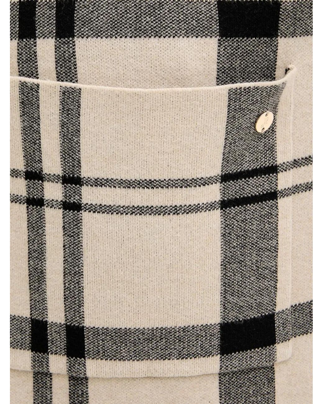 Joseph Ribkoff Gray Buttoned Check Coat