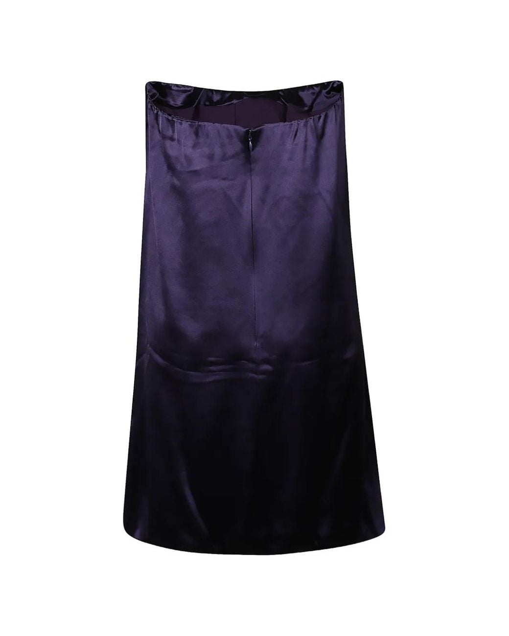 7 For All Mankind Blue Strapless Draped Mini Dress