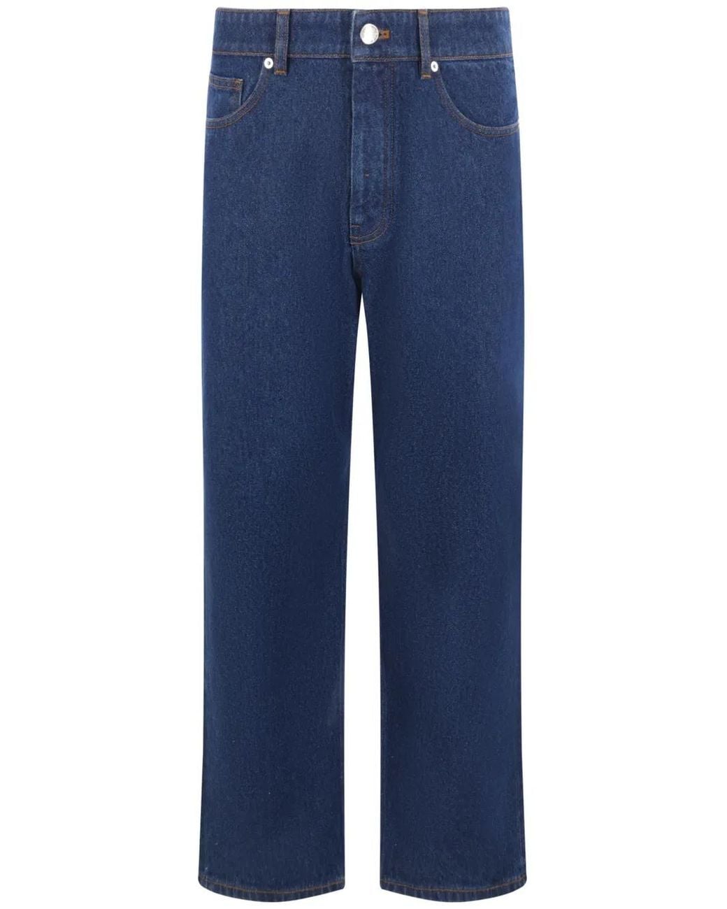 Maison Kitsuné Blue Straight-Leg Jeans for men