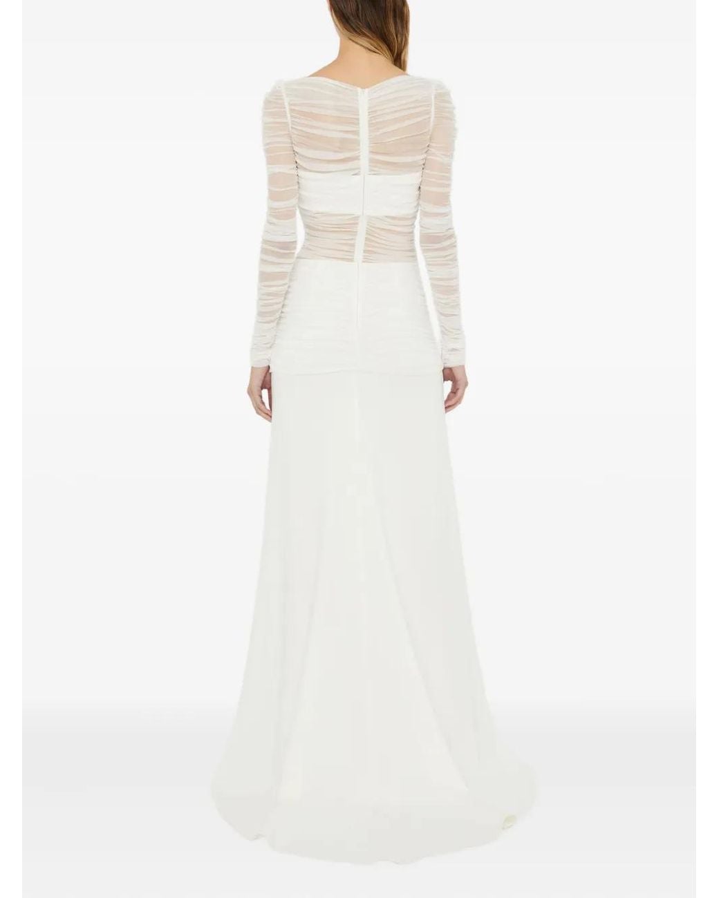 christopher esber sheer panel dress CHRISTOPHER ESBER Sheer Panel Dress Brown  Rentals By Mel