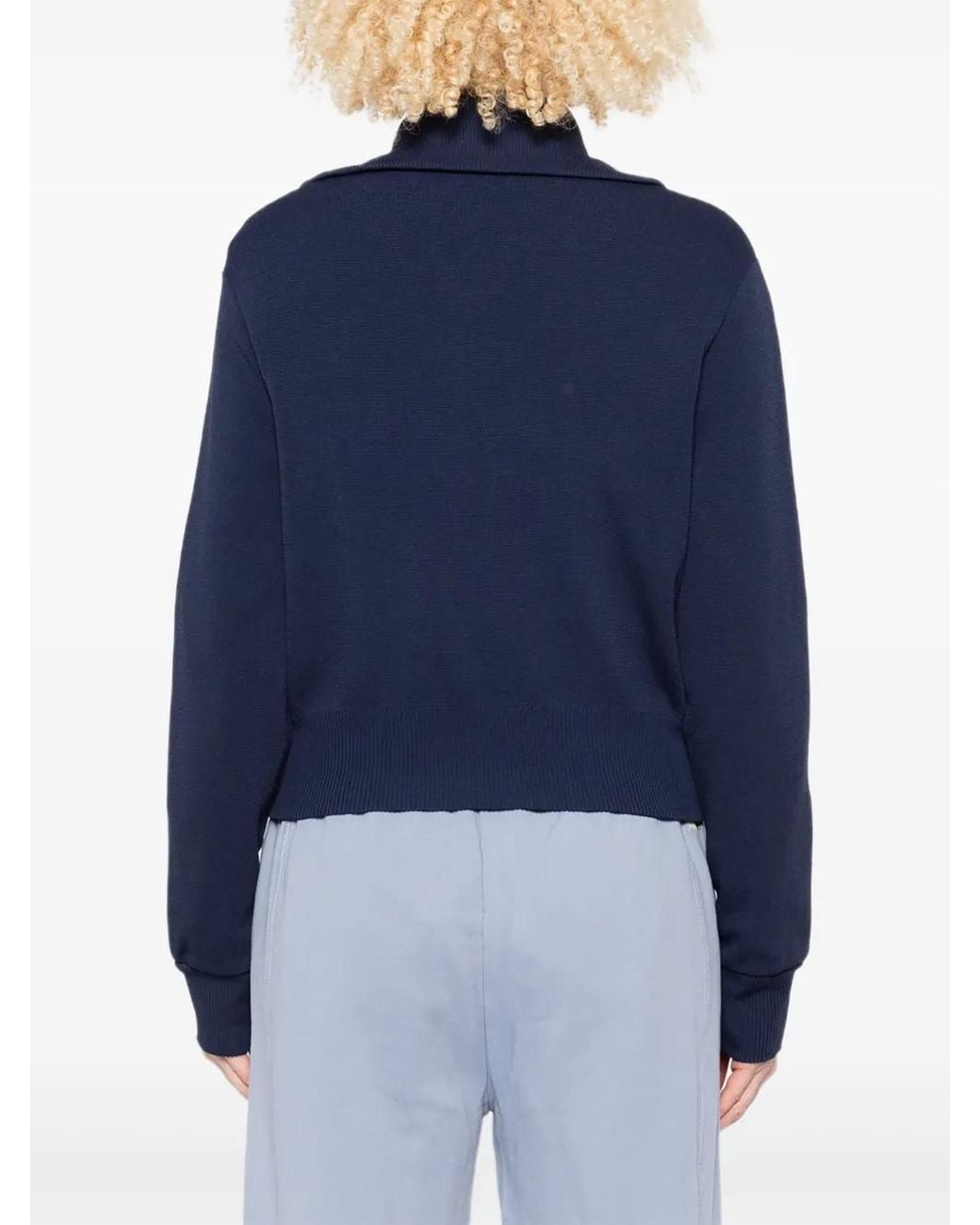 Autry Blue Zip-Up Sweatshirt
