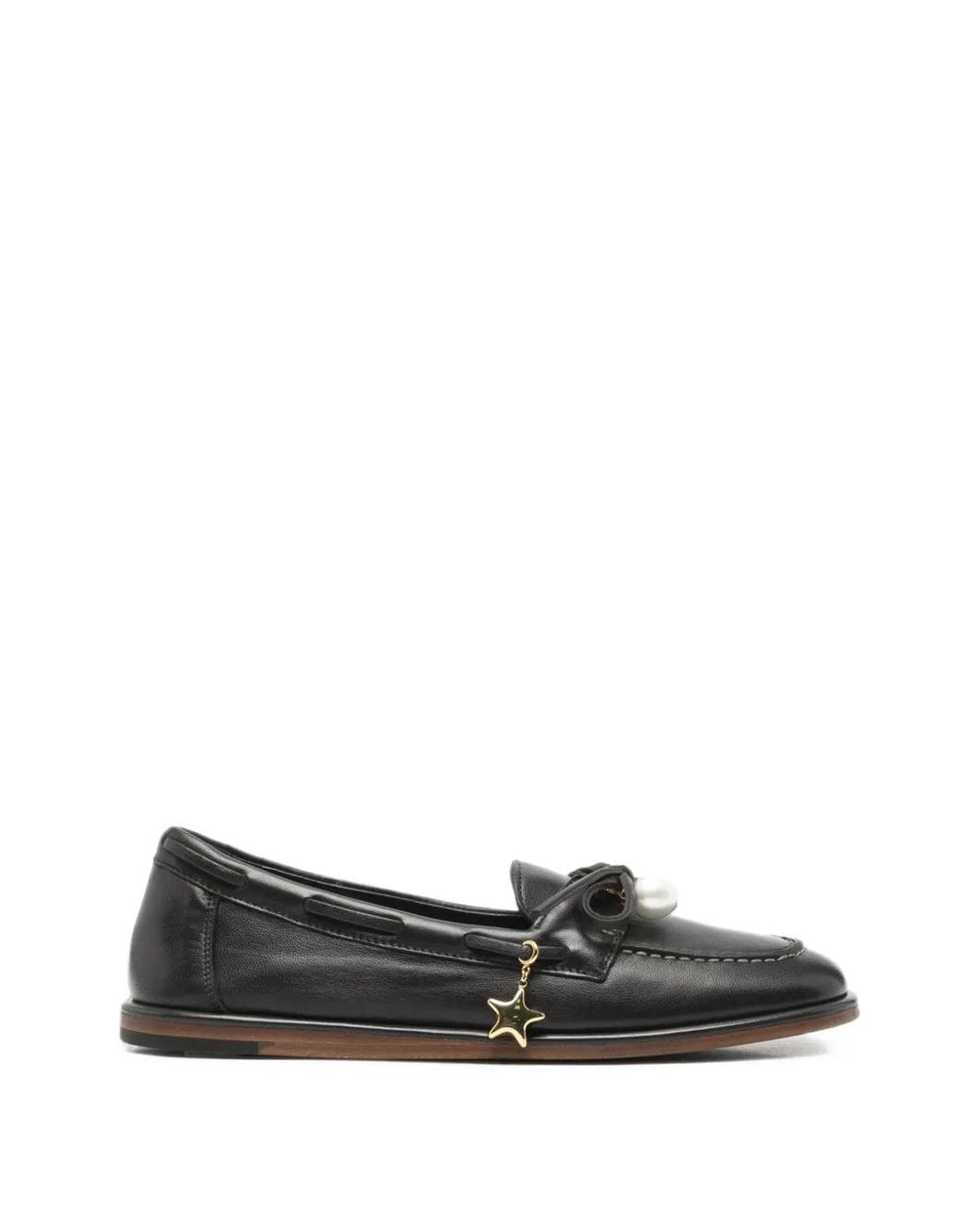 Agl Attilio Giusti Leombruni White Charmy Charms Boat Shoes