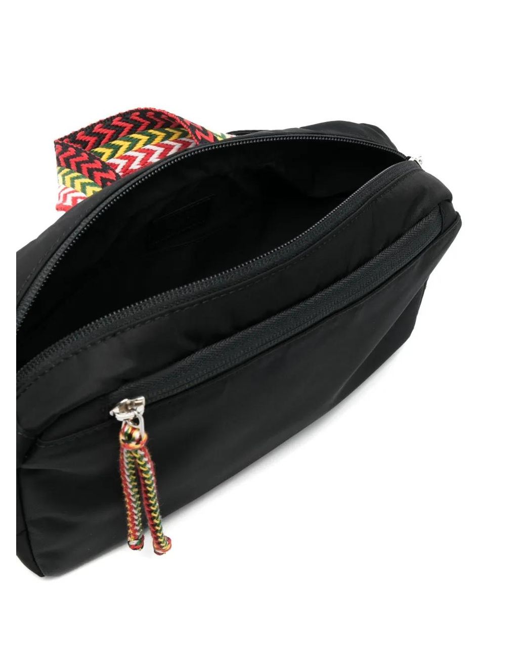 Lanvin Gürteltasche Mit Zickzackmuster in Black für Herren