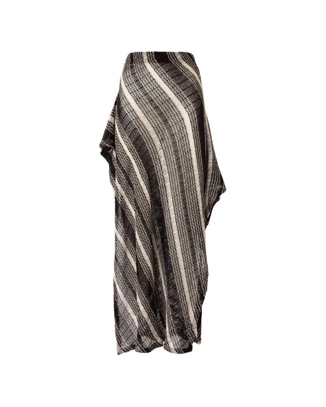 Missoni Black Long Mesh Skirt With Sequin Application