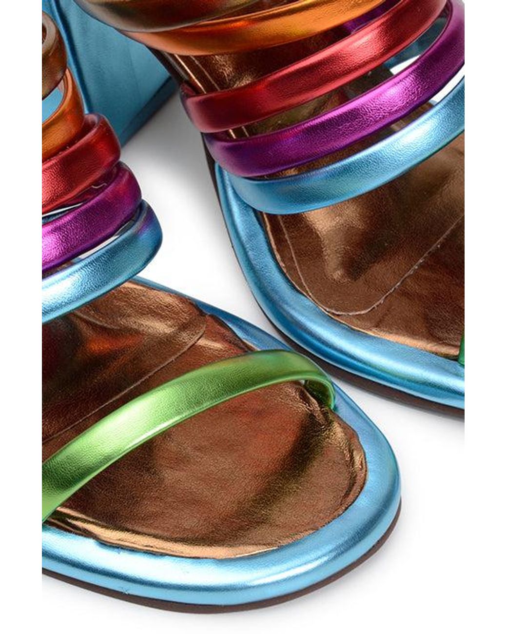 Rainbow block sandals discount