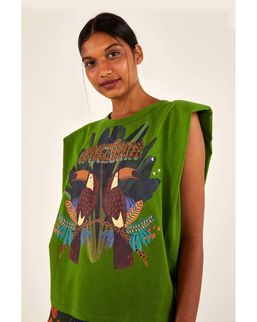 FARM Rio Green Amazonia Tshirt Lyst