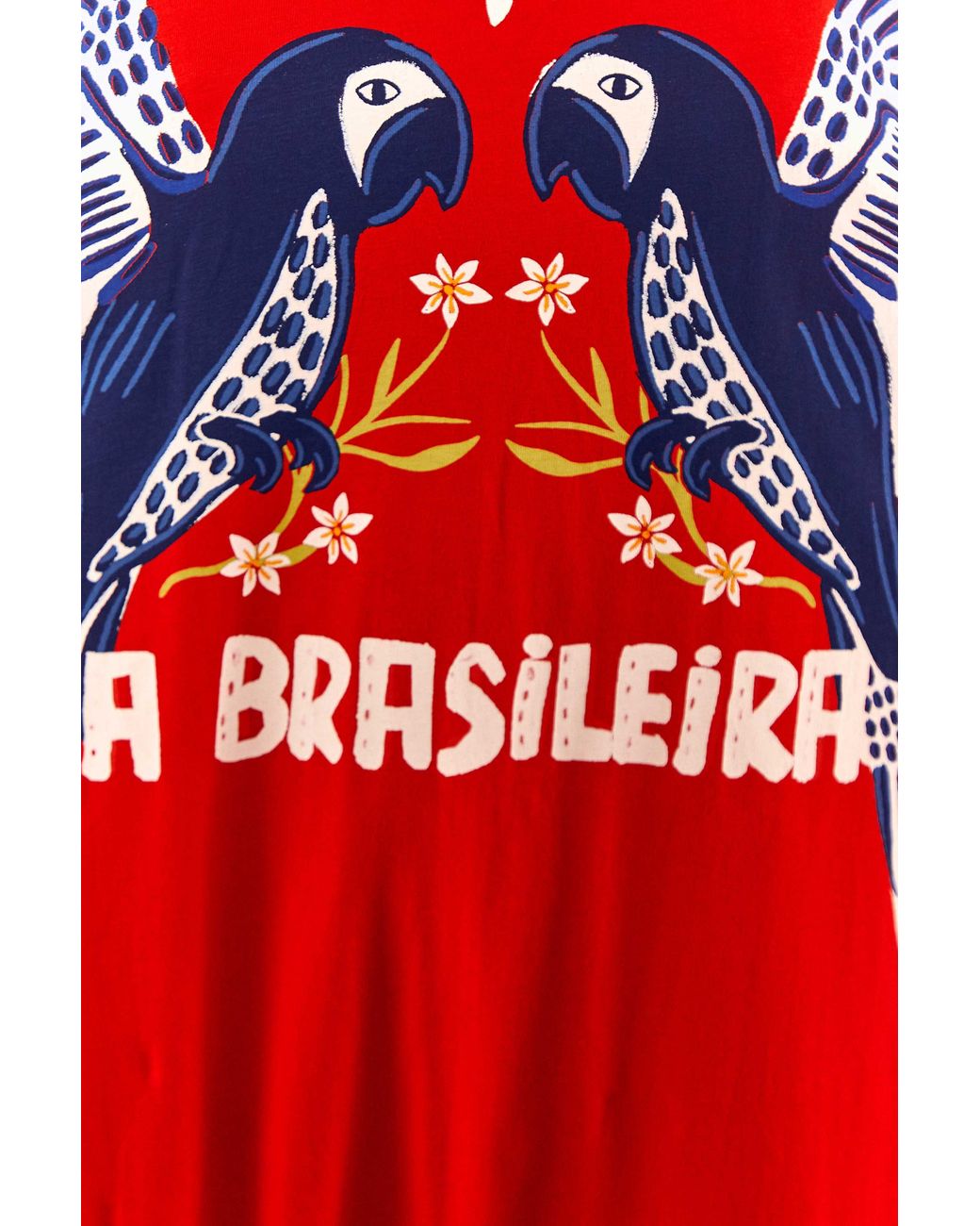 FARM Rio A Brasileira T-shirt Jumpsuit in Red | Lyst