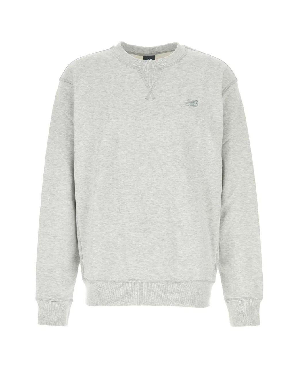 New Balance White Athletics French Terry Crew for men