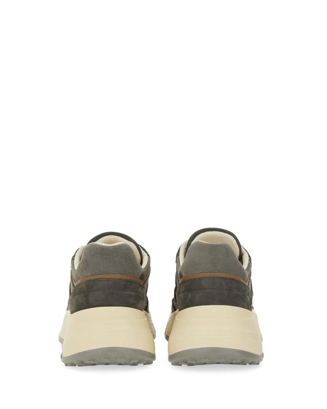 Hogan Green Color Block Sneakers
