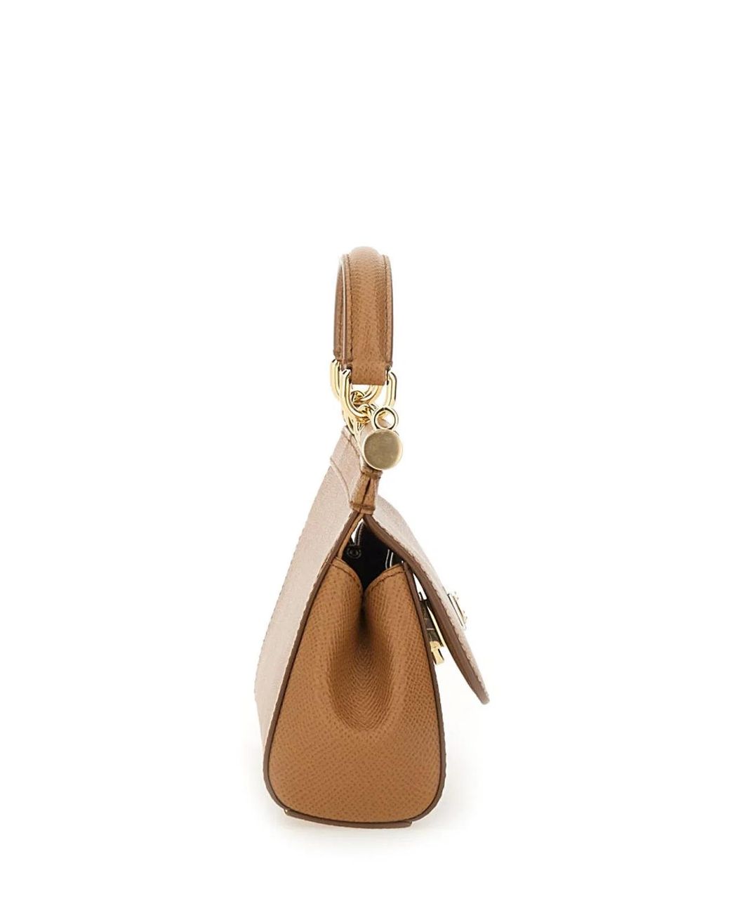 Dolce & Gabbana Brown Dolce & Gabbana Caramello Sicily Top Handle Bag