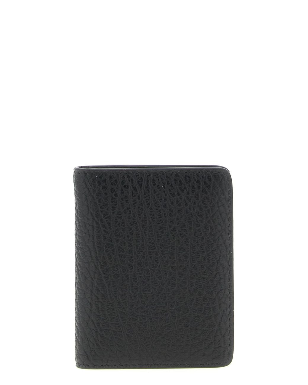 Maison Margiela Black 'Stitching' Card Holder