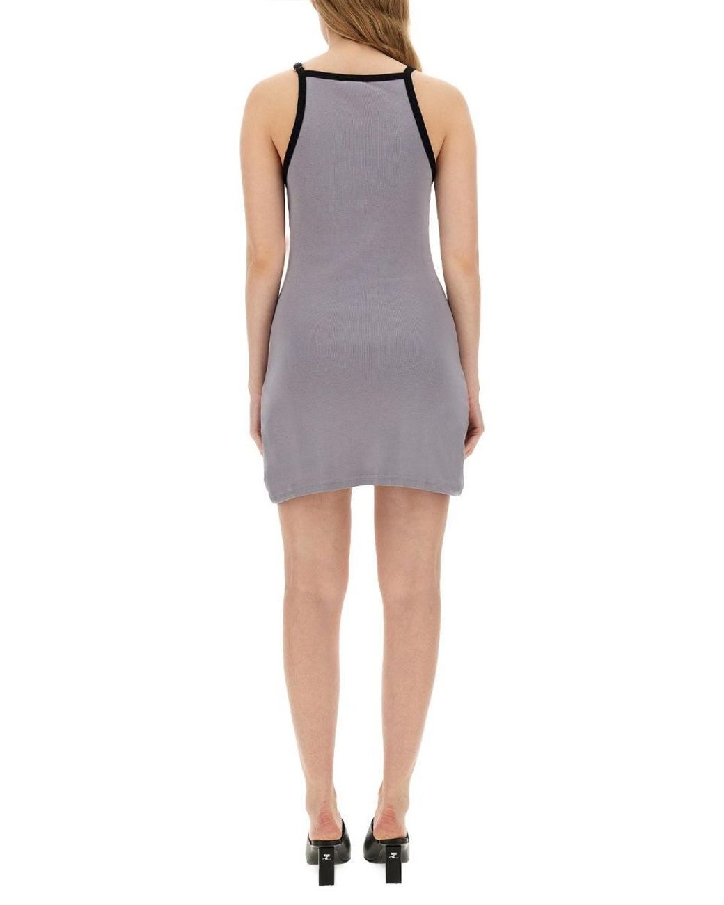 Courreges Gray Dress With Logo