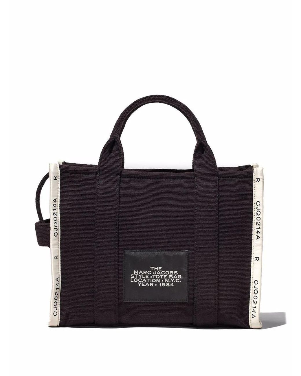 Marc Jacobs Black The Jacquard Medium Tote Bag