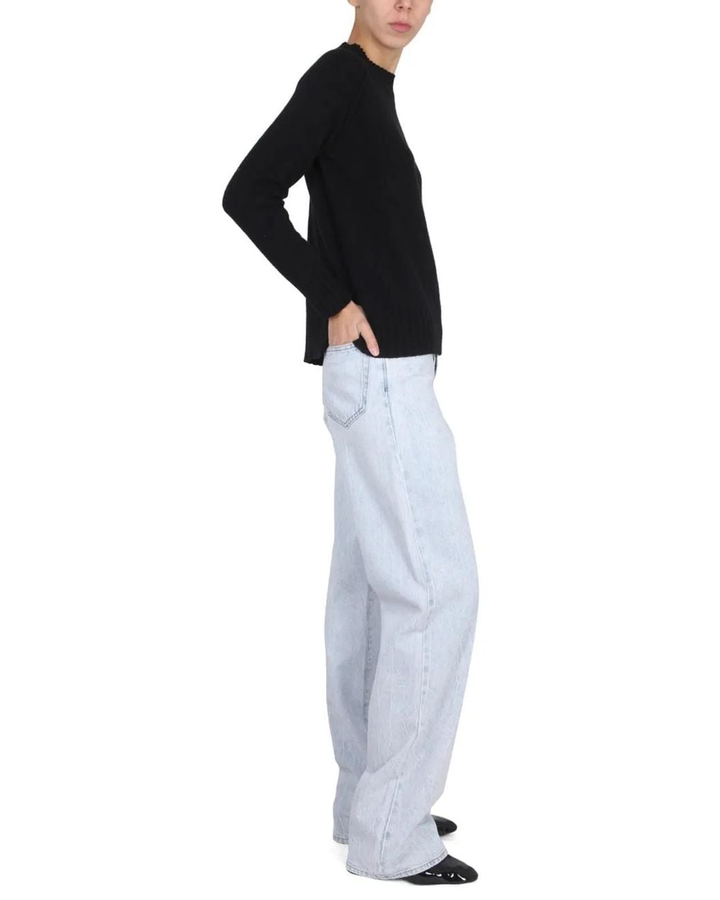 Stefano Mortari Black Wool Jersey