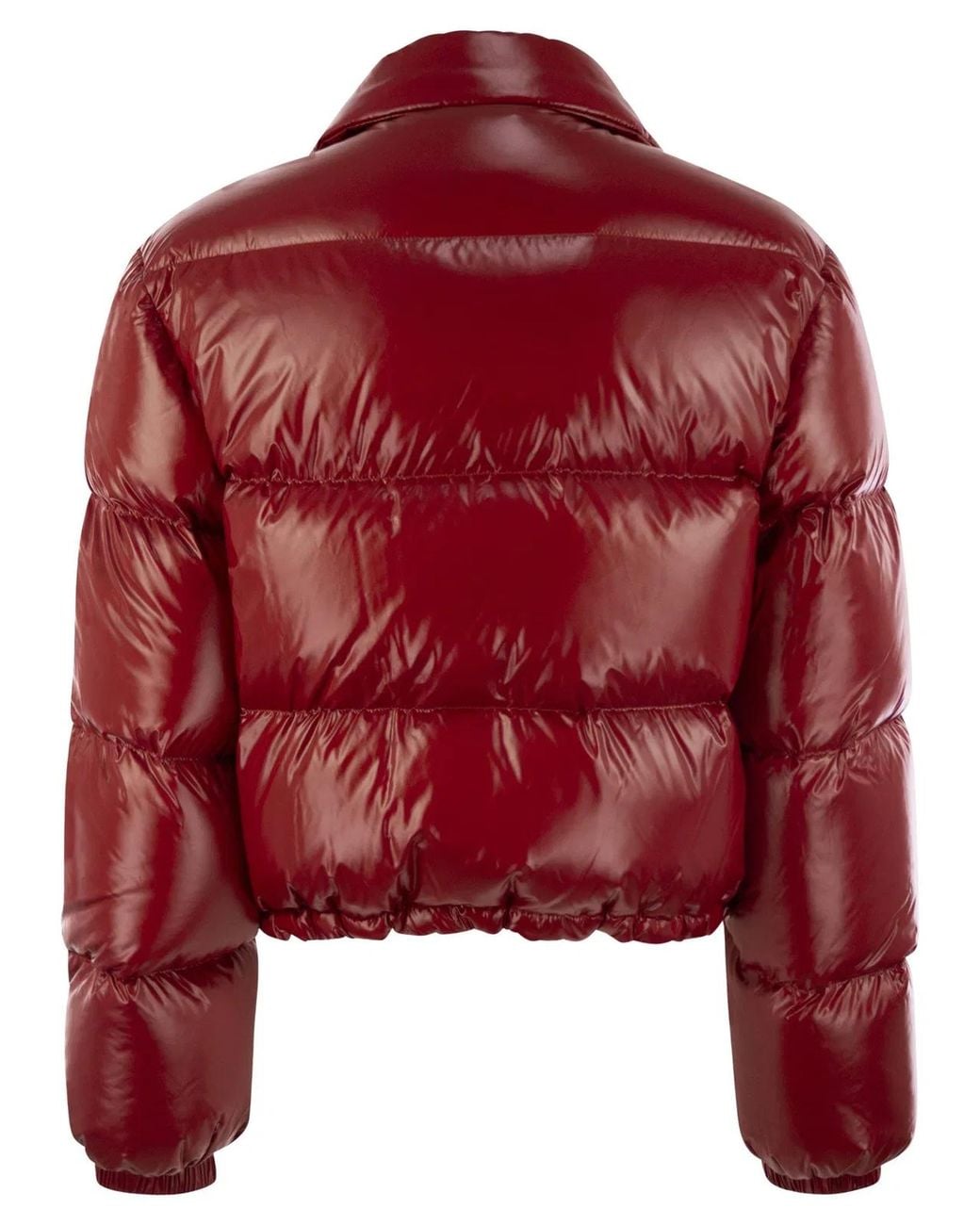 Fay Red 3-Hook Cropped Down Jacket