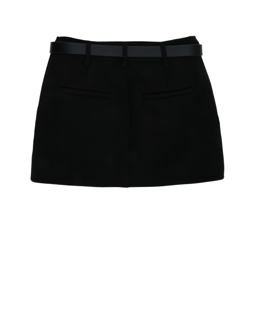 Elisabetta Franchi Black Mini Skirt With Belt