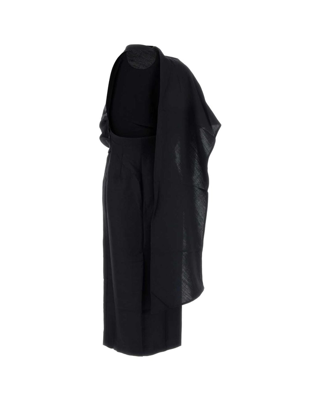 Rohe Black Rohe Draped Open Back Dress