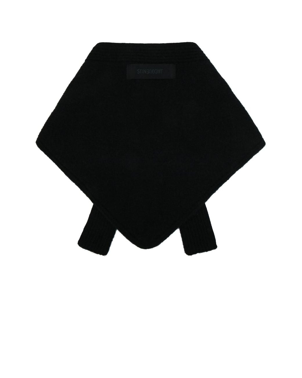 Jacquemus Black Jacquard Grosgrain Mini Scarf