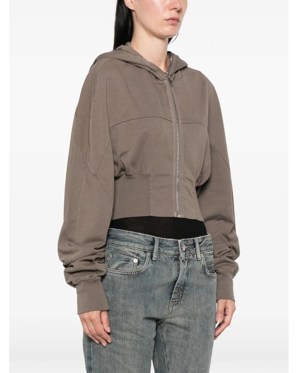 Rick Owens Natural Collage Gimp Hoodie