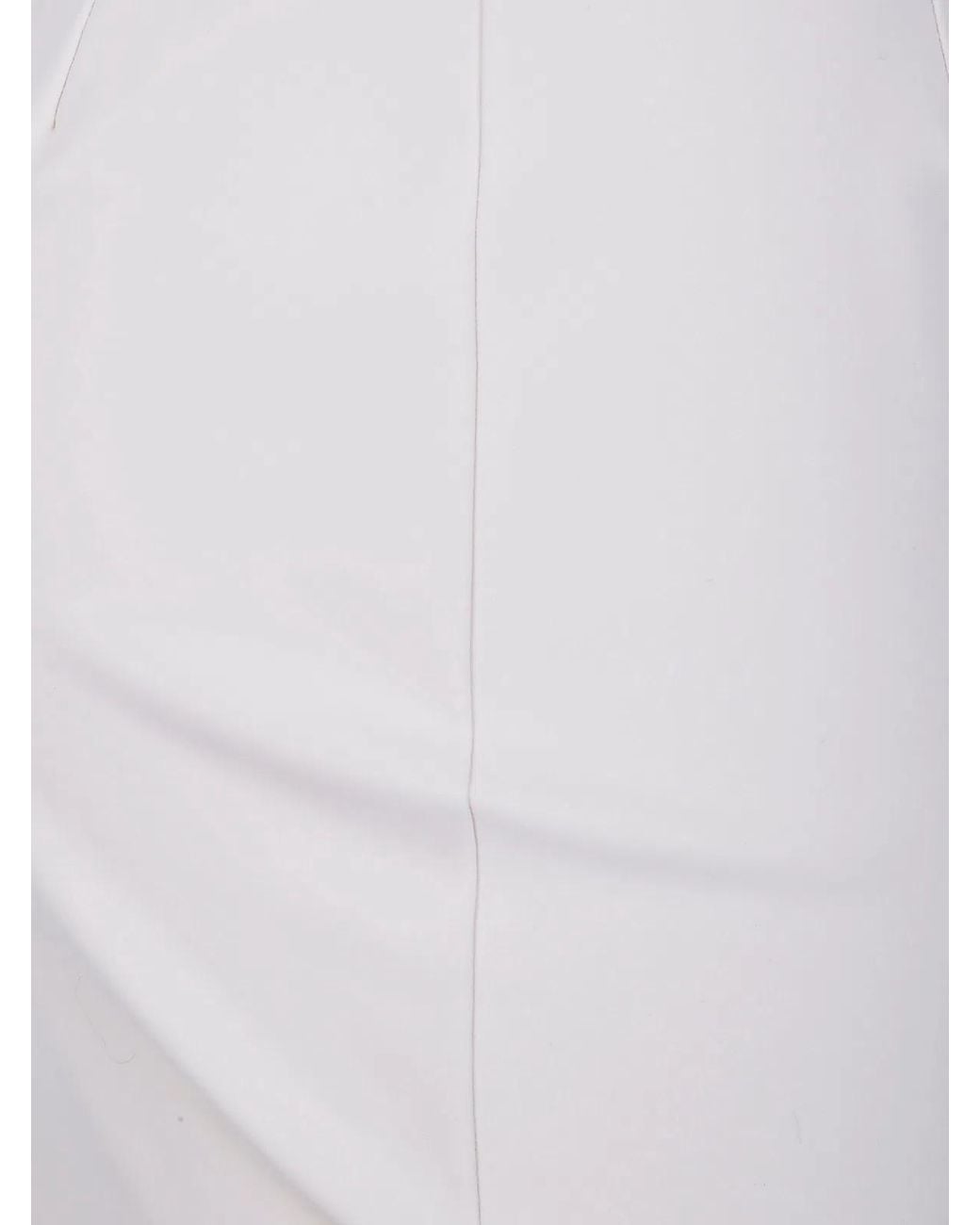 Chiara Boni White "Lumi" Jersey Skirt