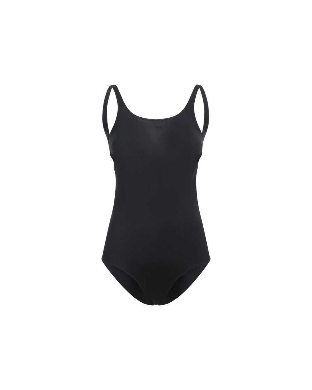 Courreges Black Cut-Out One-Piece Polyamide Elastane Swimwear