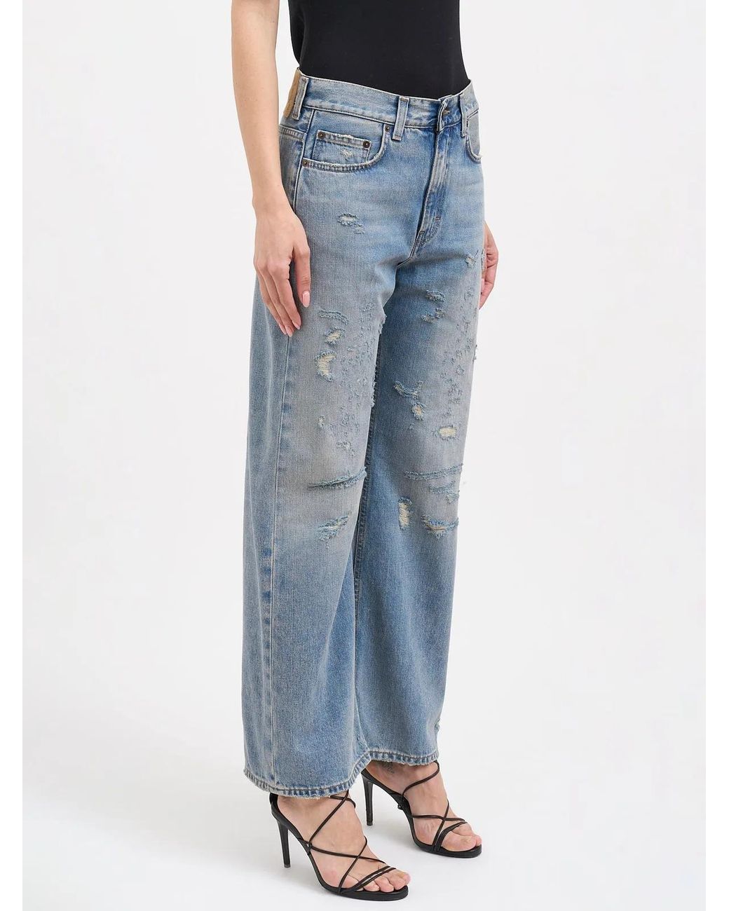 Haikure Blue Winny Broken Celestial Pants for men