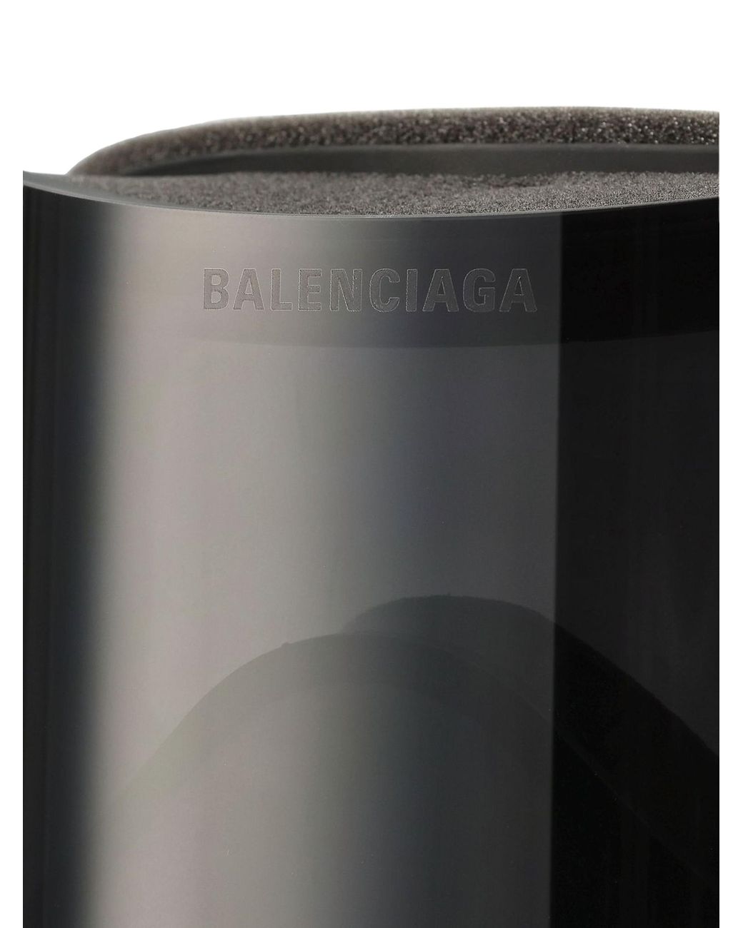 Balenciaga Black Ski Mask Shield Sunglasses for men