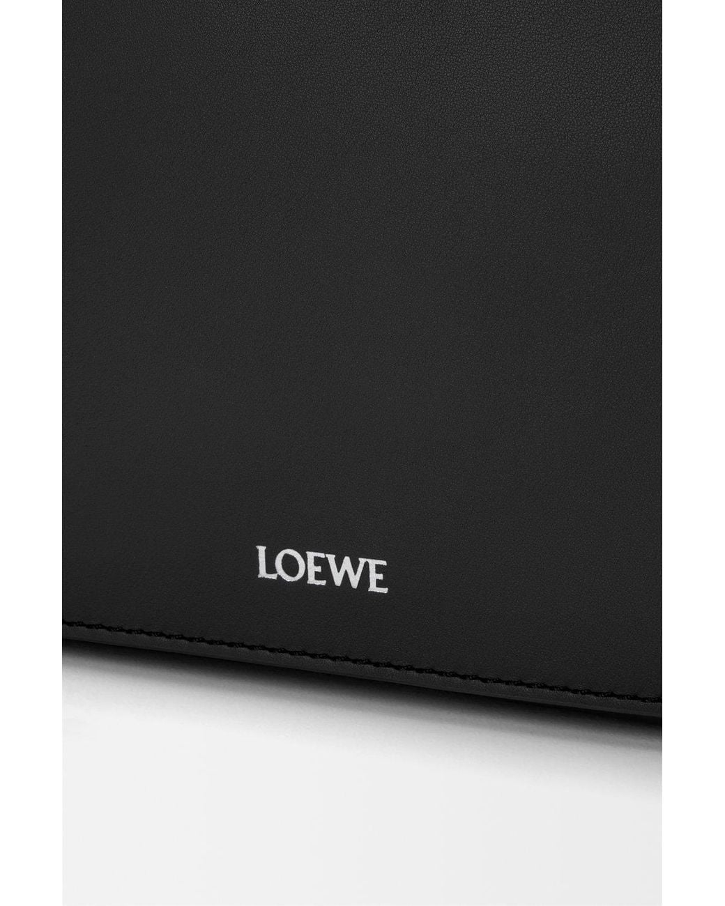 Loewe Black Medium Pebble Messenger Bag for men