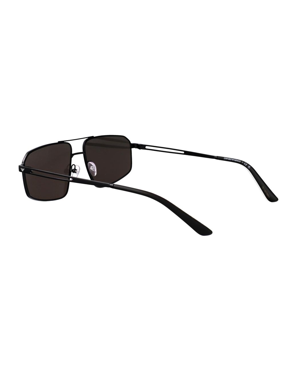 Emporio Armani Black Metal Sunglasses for men