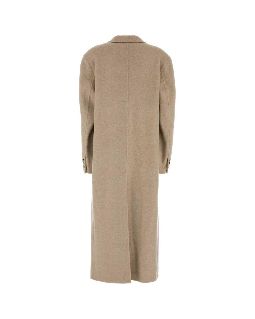 Isabel Marant Natural Sand Wool Blend Trench-Style Jacket