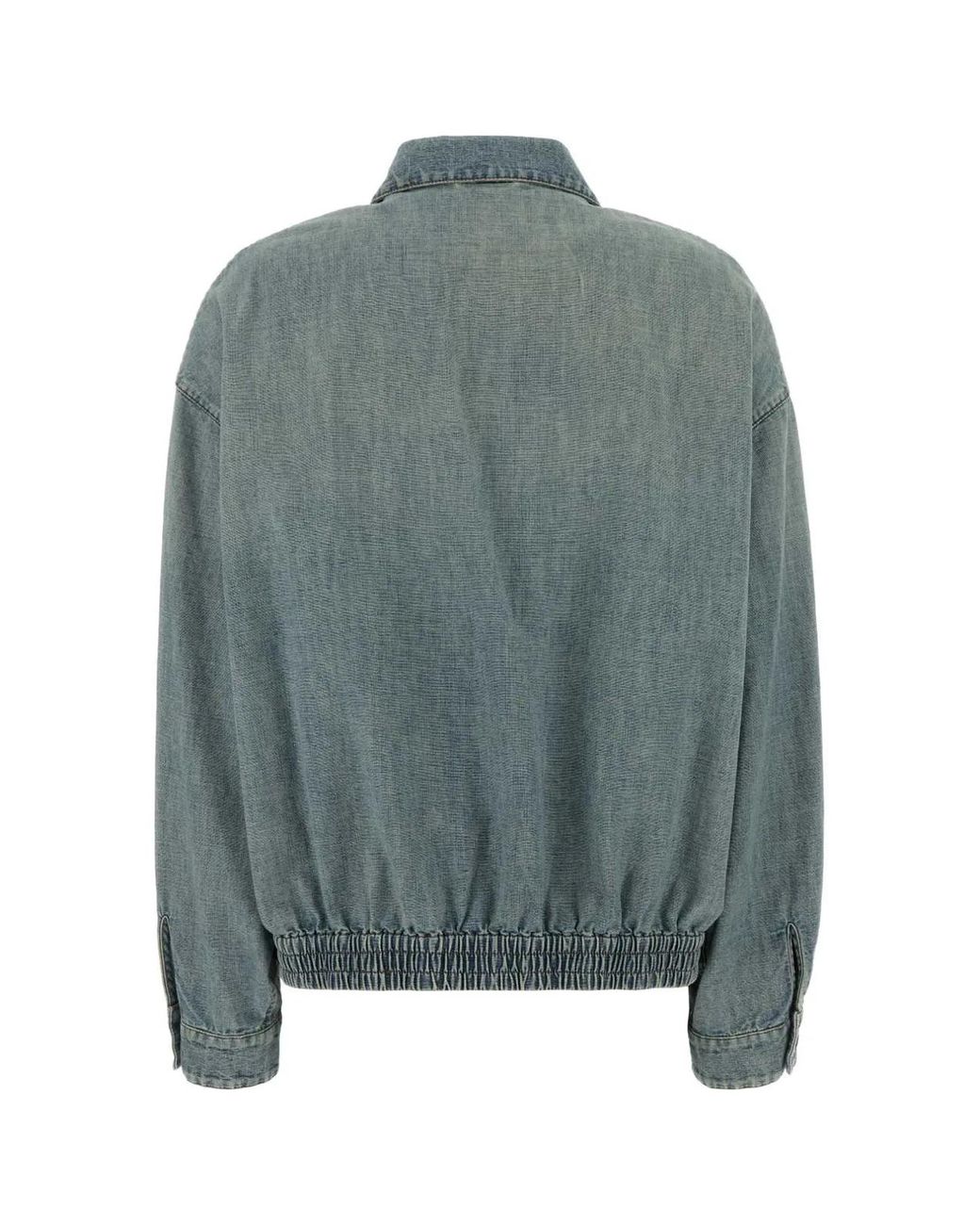 Miu Miu Green Chambray Blouson