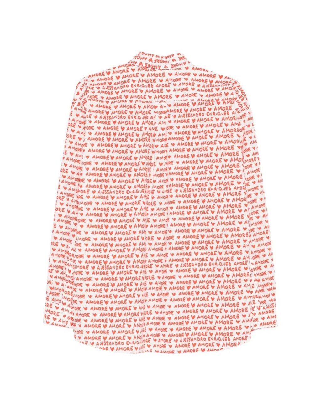 ALESSANDRO ENRIQUEZ Pink Printed Cotton Shirt