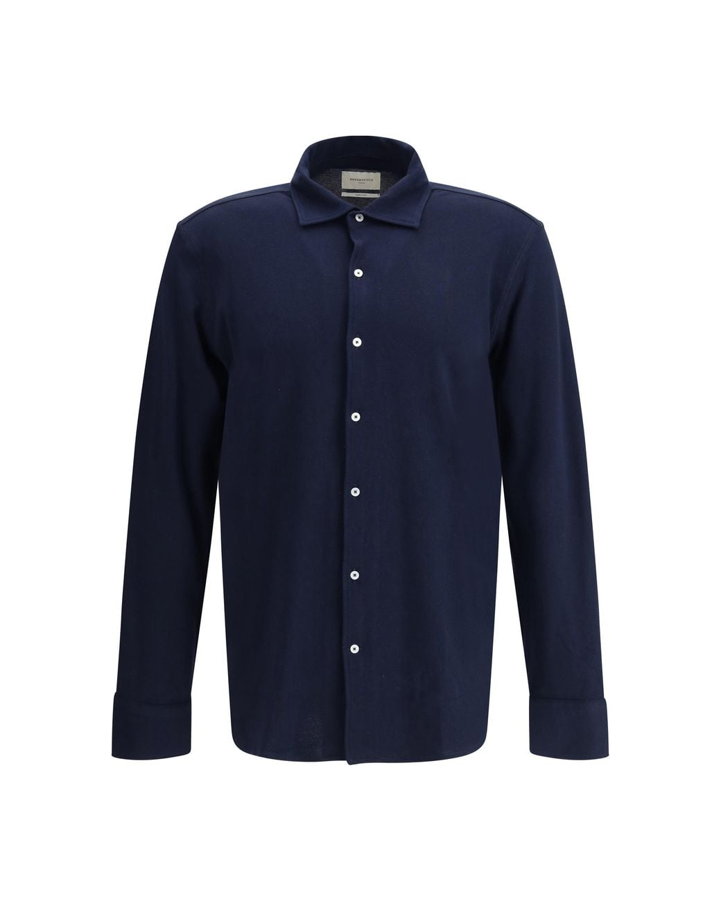 Brooksfield Blue Cotton Shirt for men